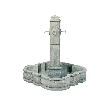 Portofino Cast Stone Outdoor Garden Fountain With Spout Fountain Tuscan